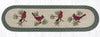 Earth Rugs OP-365 Cardinals Oval Patch Runner 13``x48``