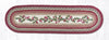 Earth Rugs OP-390 Cranberries Oval Patch Runner 13``x48``