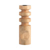 Sagebrook Home 18192-01 Wood, 10" Stacked Taper Candleholder Natural