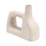 Sagebrook Home 17549-01 Ecomix, 10" Abstract Vase, Antique White