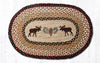 Earth Rugs OP-19 Moose/Pinecone Oval Patch 20``x30``