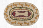 Earth Rugs OP-24 Dog Bones Oval Patch 20``x30``