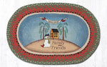 Earth Rugs OP-25 Welcome Family & Friends Oval Patch 20``x30``