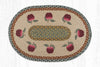 Earth Rugs OP-42 Apples Oval Patch 20``x30``