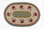 Earth Rugs OP-42 Apples Oval Patch 20``x30``