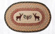 “Earth Rugs Deer/Pinecone Oval Patch 20x30 for quilting and DIY crafts”