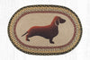Earth Rugs OP-57 Dachshund Oval Patch 20``x30``