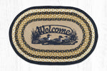 Earth Rugs OP-79 Welcome Loons Oval Patch 20``x30``