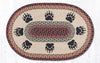 Earth Rugs OP-81 Bear Paw Oval Patch 20``x30``