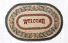 Earth Rugs OP-81 Pinecone Welcome Oval Patch 20``x30``