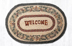 Earth Rugs OP-81 Pinecone Welcome Oval Patch 20``x30``