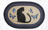 Earth Rugs OP-100 Cat/Grasshopper Oval Patch 20``x30``