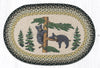 Earth Rugs OP-116 Bear Cubs Oval Patch 20``x30``