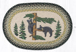 Earth Rugs OP-116 Bear Cubs Oval Patch 20``x30``