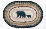 Earth Rugs OP-116 Mama & Baby Bear Oval Patch 20``x30``