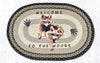 Earth Rugs OP-116 Raccoon Welcome Oval Patch 20``x30``