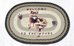 Earth Rugs OP-116 Raccoon Welcome Oval Patch 20``x30``