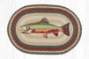 Earth Rugs OP-244 Trout Oval Patch 20``x30``