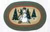 Earth Rugs OP-246 Winter Wonderland Oval Patch 20``x30``