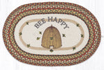 Earth Rugs OP-300 Bee Happy Oval Patch 20``x30``