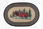 Earth Rugs OP-304 Covered Bridge Oval Patch 20``x30``