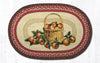 Earth Rugs OP-307 Apple Basket Oval Patch 20``x30``