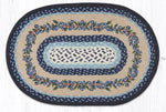 Earth Rugs OP-312 Blueberry Vine Oval Patch 20``x30``