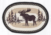 Earth Rugs OP-313 Moose Silhouette Oval Patch 20``x30``