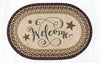 Earth Rugs OP-319 Welcome Barn Stars Oval Patch 20``x30``
