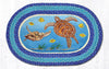 Earth Rugs OP-384 Sea Turtle Oval Patch 20``x30``