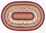 Earth Rugs OP-390 Cranberries Oval Patch 20``x30``