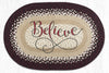 Earth Rugs OP-395 Believe Oval Patch 20``x30``