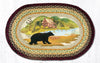 Earth Rugs OP-395 Cabin Bear Oval Patch 20``x30``