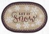 Earth Rugs OP-395 Let It Snow Oval Patch 20``x30``