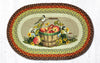 Earth Rugs OP-426 Apple Chickadee Oval Patch 20``x30``