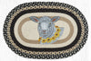 Earth Rugs OP-430 Flower Lamb Oval Patch 20``x30``