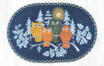 Earth Rugs OP-582 Midnight Owls Oval Patch 20``x30``