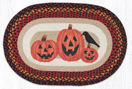 Halloween Jack-O-Lantern Braided Rug – 20