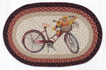 Earth Rugs OP-603 Red Bicycle Oval Patch 20``x30``