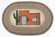 Earth Rugs OP-782 Adobe Home Oval Patch 20``x30``