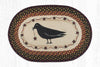 Earth Rugs OP-919 Crow & Star Oval Patch 20``x30``