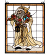 Meyda Lighting 65264 16" Wide X 20" High Father Christmas Window Panel