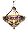 Meyda Lighting 65651 20"W Jeweled Grape Inverted Pendant.604