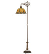 Meyda Lighting 65830 69.5"H Duffner & Kimberly Shell & Diamond Bridge Arm Floor Lamp