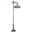Meyda Lighting 65839 70"H Tiffany Roman Bridge Arm Floor Lamp