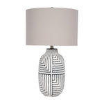 Sagebrook Home 50827 Ceramic, 27" Tribal Textured Table Lamp, White