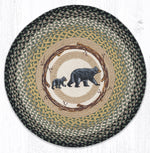 Earth Rugs RP-116 Mama Bear Round Patch 27``x27``