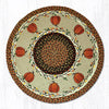 Earth Rugs RP-222 Harvest Pumpkin Round Patch 27``x27``