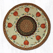 Fall Round Pumpkin Rug – Earth Rugs Hand-Stenciled 27
