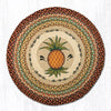 Earth Rugs RP-375 Pineapple Round Patch 27``x27``